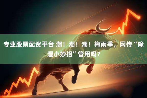专业股票配资平台 潮！潮！潮！梅雨季，网传“除湿小妙招”管用吗？