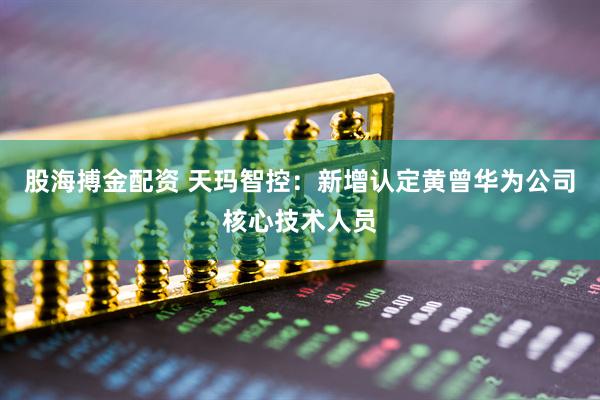 股海搏金配资 天玛智控：新增认定黄曾华为公司核心技术人员